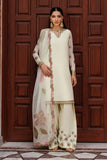 Zarif Nourah Embroidered Luxury Chiffon Unstitched 3Pc Suit - AMANI