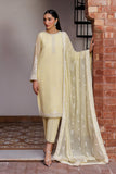 Zarif Nourah Embroidered Luxury Chiffon Unstitched 3Pc Suit - ZARD