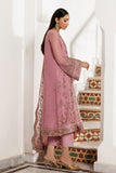 Zarif Nourah Embroidered Luxury Chiffon Unstitched 3Pc Suit - SHAYRA