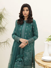 Afrozeh Festive Unstitched Chikankari Lawn 3Pc Suit AL-23-V3-04 Tiffany Blue