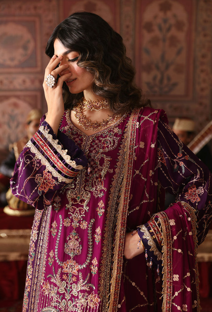 Nooresha by Emaan Adeel Embroidered Organza Suit Unstitched 3 Piece EA25NF Sahira - Formals Collection