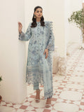 Afrozeh Festive Unstitched Chikankari Lawn 3Pc Suit AL-23-V3-10 Powder Blue