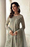 Zevk Afsanah Luxury Embroidered Organza Unstitched 3Pc Suit - Akks