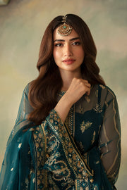 Elena by Saad Shaikh Embroidered Organza Unstitched 3Pc Suit E-10 Soraya