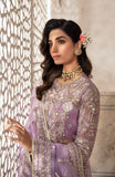 Zevk Afsanah Luxury Embroidered Organza Unstitched 3Pc Suit - Gul-e-Nargis