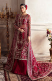 Zevk Afsanah Luxury Embroidered Net Unstitched 3Pc Suit - Kamkhawab