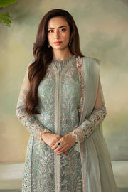 Elena by Saad Shaikh Embroidered Organza Unstitched 3Pc Suit E-04 Iris