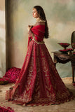 Elena by Saad Shaikh Embroidered Organza Unstitched 3Pc Suit E-03 Cerise