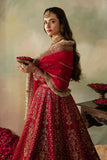 Elena by Saad Shaikh Embroidered Organza Unstitched 3Pc Suit E-03 Cerise