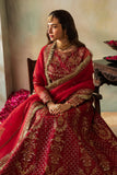 Elena by Saad Shaikh Embroidered Organza Unstitched 3Pc Suit E-03 Cerise