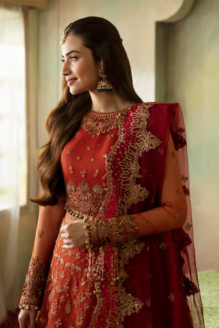 Elena by Saad Shaikh Embroidered Net Unstitched 3Pc Suit E-08 Raniya