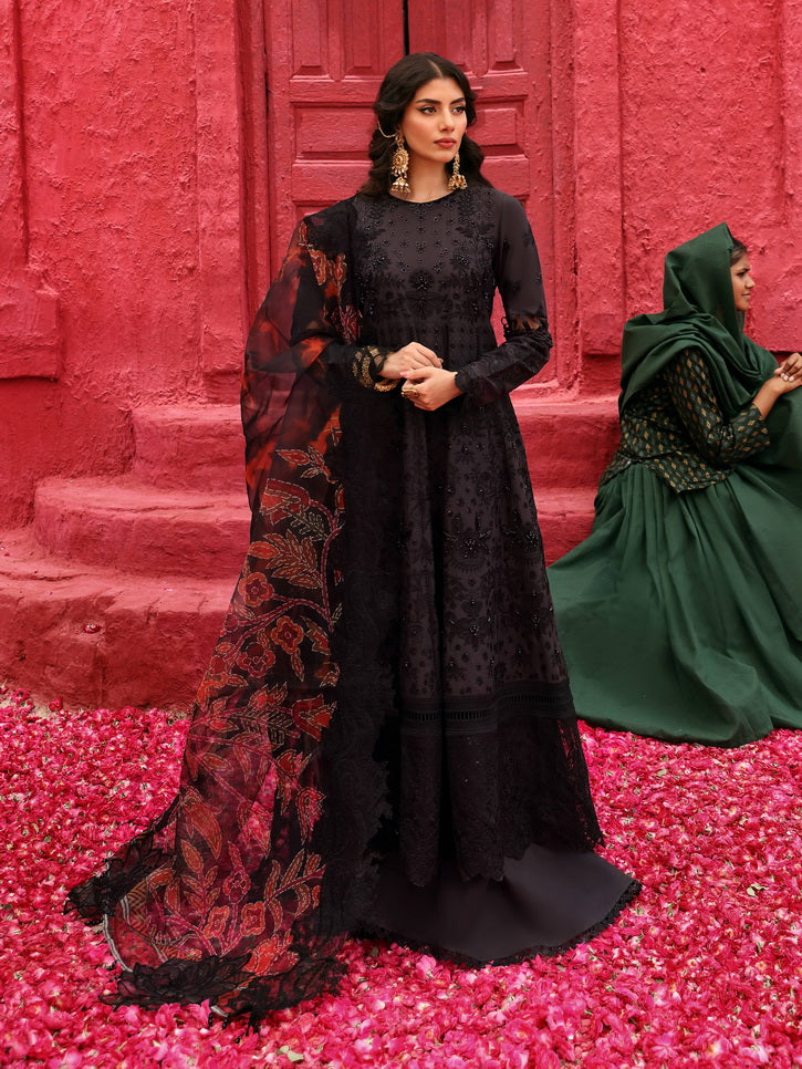 NUREH Mehmaan Nawazi Unstitched Embroidered Eid Lawn 3Pc Suit NDS-99