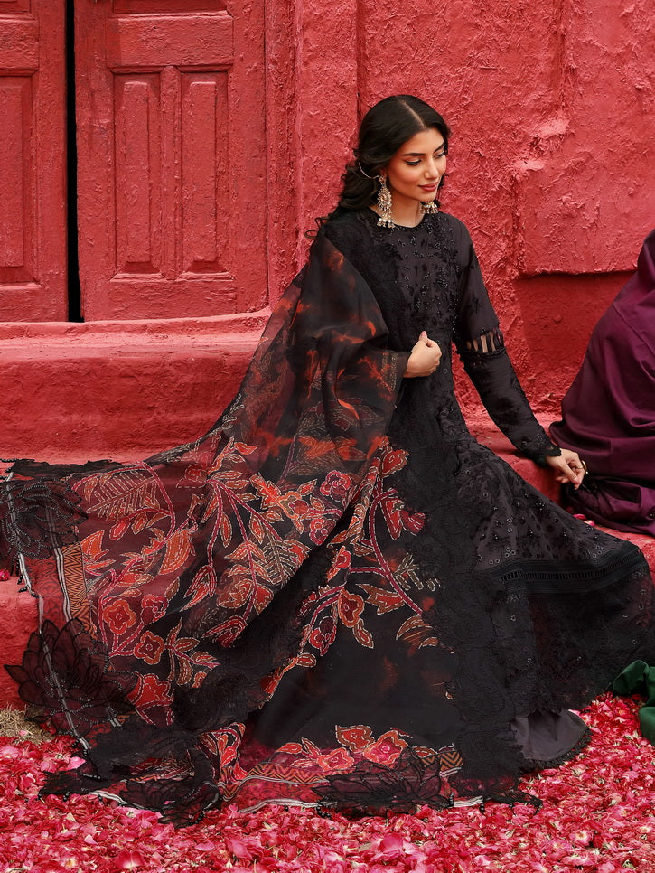 NUREH Mehmaan Nawazi Unstitched Embroidered Eid Lawn 3Pc Suit NDS-99