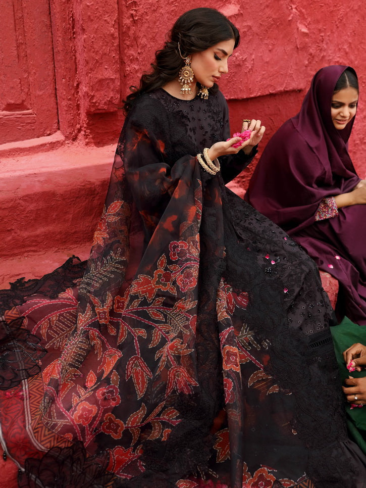 NUREH Mehmaan Nawazi Unstitched Embroidered Eid Lawn 3Pc Suit NDS-99