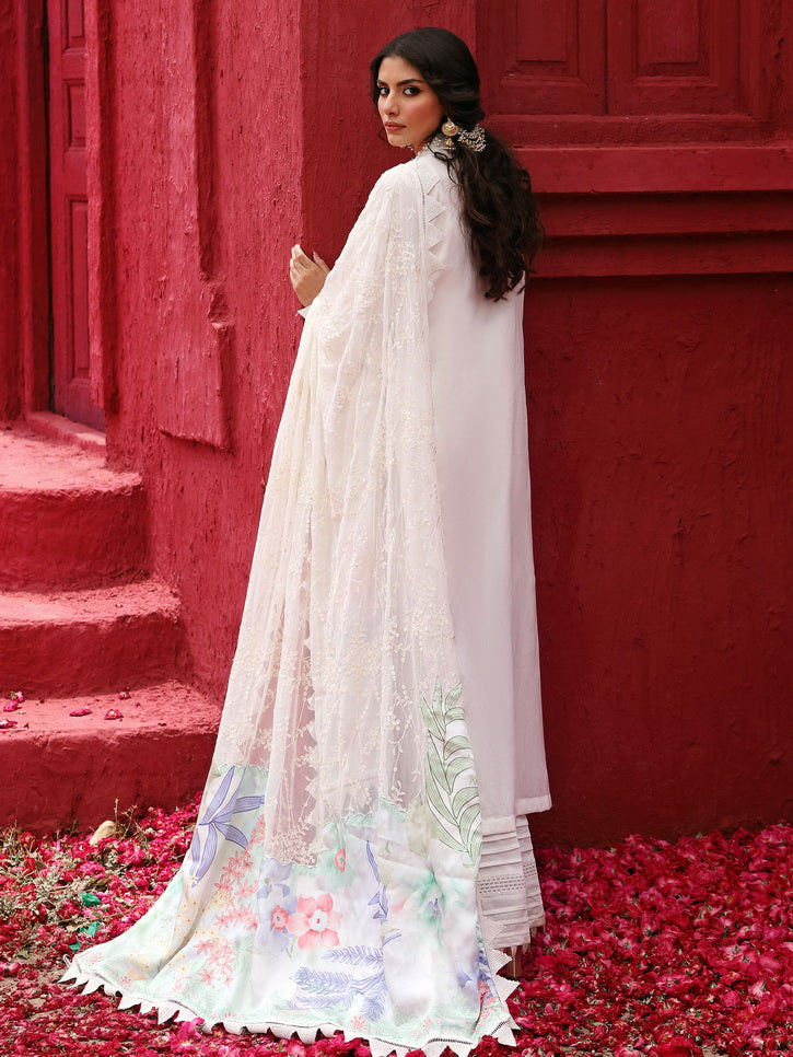 Eid Escape By Nureh Chikankari Lawn Suit Unstitched 3 Piece NU24EE NE-86 Cindy - Festive Collection