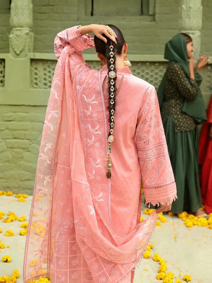 NUREH Mehmaan Nawazi Unstitched Embroidered Eid Lawn 3Pc Suit NDS-95