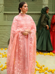 NUREH Mehmaan Nawazi Unstitched Embroidered Eid Lawn 3Pc Suit NDS-95