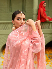 NUREH Mehmaan Nawazi Unstitched Embroidered Eid Lawn 3Pc Suit NDS-95