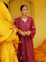 NUREH Mehmaan Nawazi Unstitched Embroidered Eid Lawn 3Pc Suit NDS-92