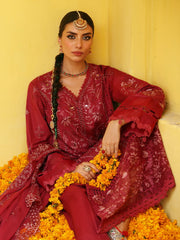 NUREH Mehmaan Nawazi Unstitched Embroidered Eid Lawn 3Pc Suit NDS-92