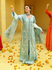 NUREH Mehmaan Nawazi Unstitched Embroidered Eid Lawn 3Pc Suit NDS-96