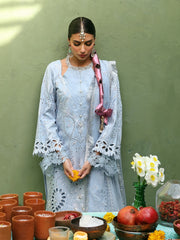 NUREH Mehmaan Nawazi Unstitched Embroidered Eid Lawn 3Pc Suit NDS-97
