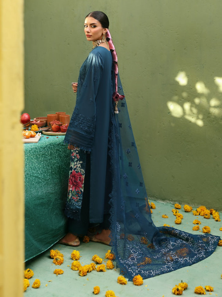 Feya by Nureh Unstitched Embroidered Lawn 3 Piece Suit NU26UFEL FE-17 - Eid Collection