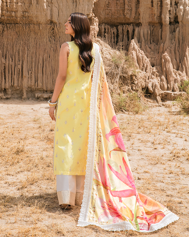 Maria Osama Khan Pariwash Unstitched Lawn 3Pc Suit Haya (US-005)