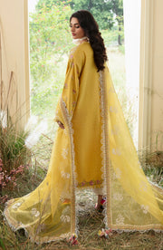 Zevk Flora Festive Embroidered Lawn Unstitched 3Pc Suit - Lumani