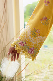 Zevk Flora Festive Embroidered Lawn Unstitched 3Pc Suit - Lumani