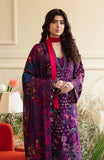 Zevk Flora Festive Embroidered Lawn Unstitched 3Pc Suit - Fuchsia