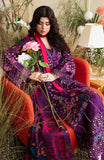 Zevk Flora Festive Embroidered Lawn Unstitched 3Pc Suit - Fuchsia