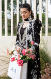 Zevk Flora Festive Embroidered Lawn Unstitched 3Pc Suit - Dusk