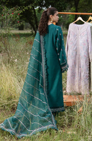 Zevk Flora Festive Embroidered Lawn Unstitched 3Pc Suit - Relic