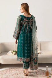 Ramsha Minhal Vol-11 Embroidered Organza Unstitched 3Pc Suit M-1101