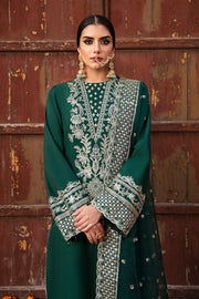 Singhar by Saad Shaikh Festive Unstitched Raw Silk 3Pc Suit - INAYA