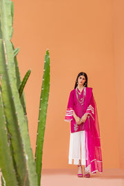 Maria Osama Khan Ethereal Basic Pret 3Pc Suit - FUCHSIA