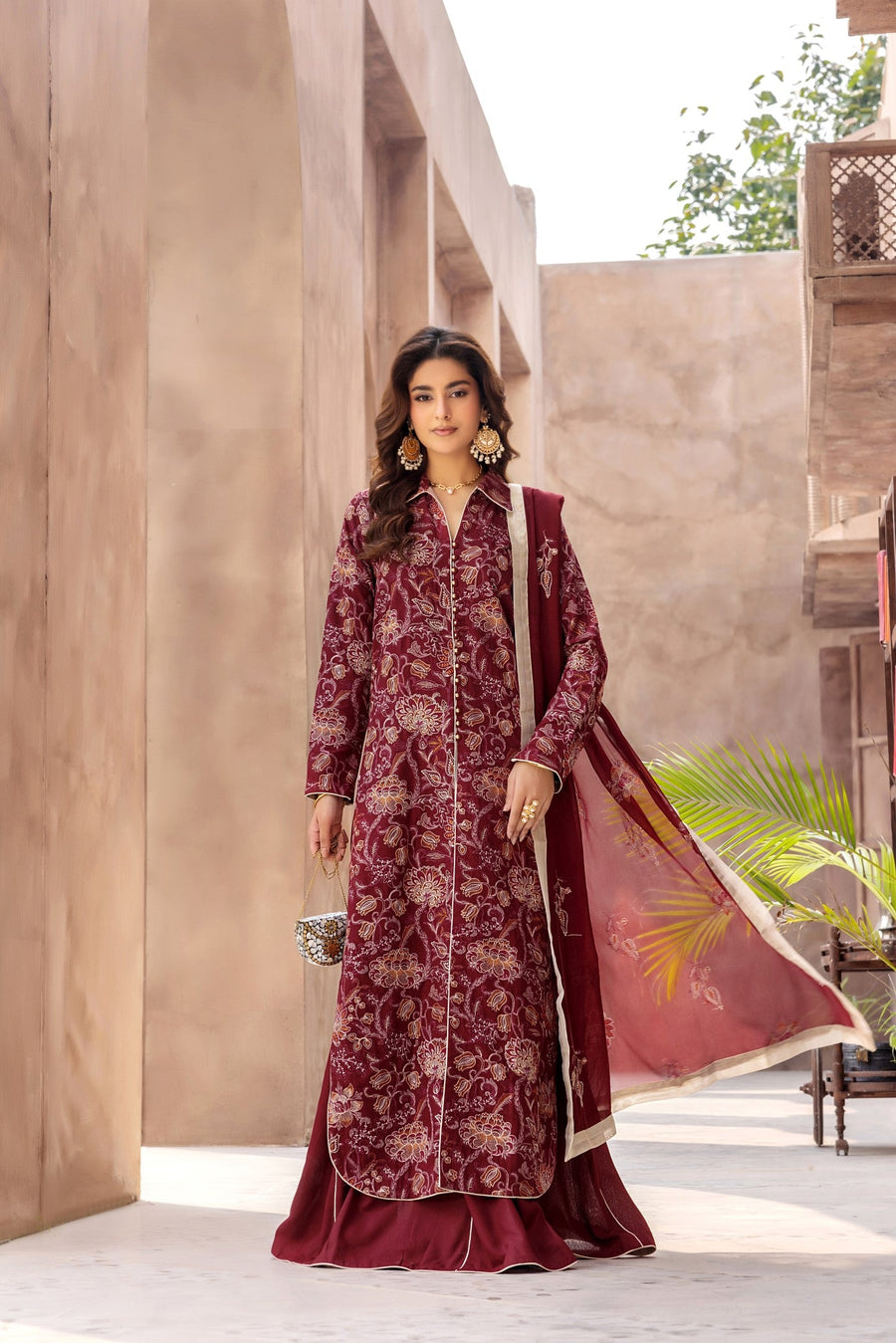 Suroor by Safwa Embroidered Karandi Unstitched 3Pc Suit SUR-12