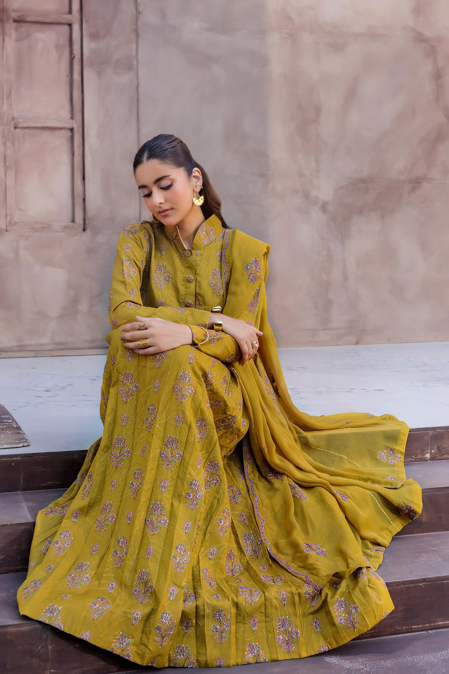 Suroor by Safwa Embroidered Karandi Unstitched 3Pc Suit SUR-11