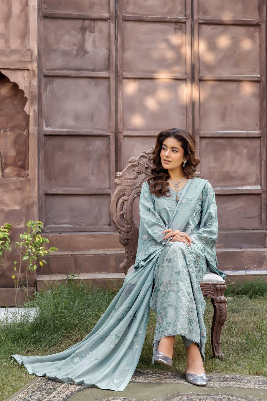 Suroor by Safwa Embroidered Karandi Unstitched 3Pc Suit SUR-15