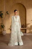 Emaan Adeel Regalia Embroidered Organza Unstitched 3Pc Suit - CELESTIA