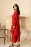 LW-11 Red Embroidered 2Pc - LA ROSAA