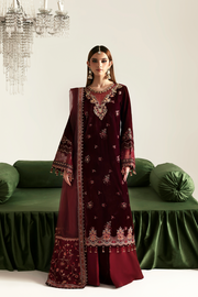 maroon velvet