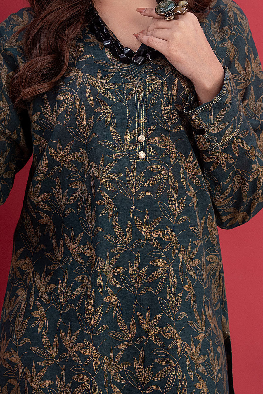 Safwa Printed Lawn Pret 2Pc Suit (Shirt/Trouser) P000388