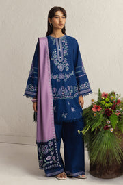 Coco Zara Shahjahan Embroidered Khaddar Unstitched 3Pc D-4A NEELAM