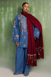 Coco Zara Shahjahan Embroidered Karandi Unstitched 3Pc D-9A ASMANI