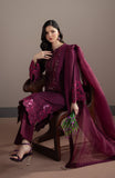 Fabiha Fatima Elvin Embroidered Grip Silk 3Pc Pret Suit - LAZEL