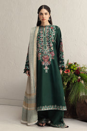 Coco Zara Shahjahan Embroidered Karandi Unstitched 3Pc D-2B OCHRE