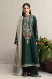 Coco Zara Shahjahan Embroidered Karandi Unstitched 3Pc D-2B OCHRE