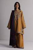 Coco Zara Shahjahan Embroidered Karandi Unstitched 3Pc D-2A OCHRE